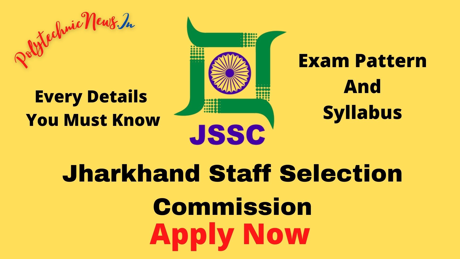 jssc je exam pattern and syllabus